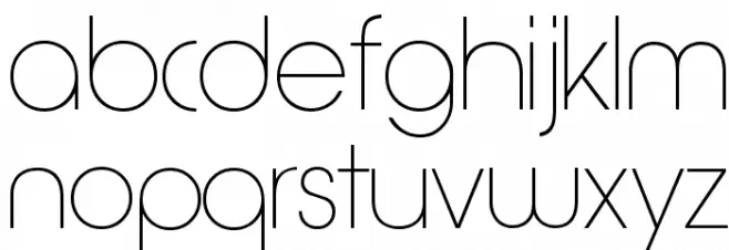Quinfo-ExtraLight Schriftart Kleinbuchstaben