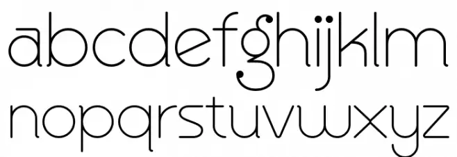 Quinger Font LOWERCASE