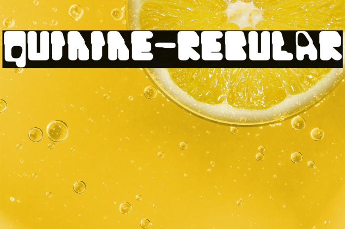 Quinine-Regular Example 1