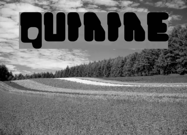 Quinine Font examples