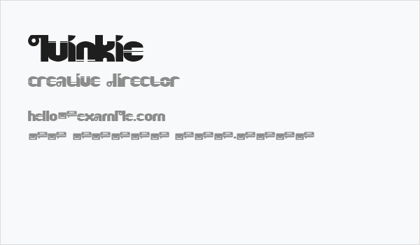 Quinkie Business Card