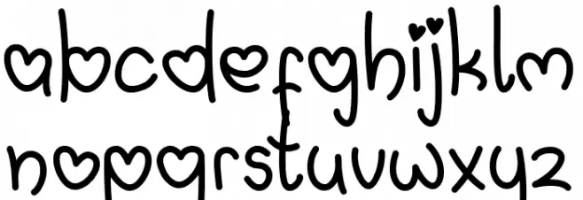 Quinlophe Font LOWERCASE