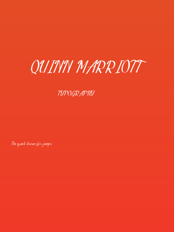 Quinn Marriott Poster