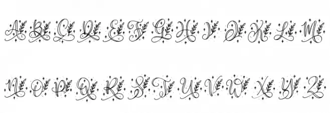 Quinn Monogram Polices MAJUSCULES
