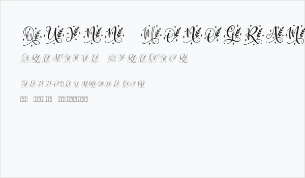 Quinn Monogram Business Card