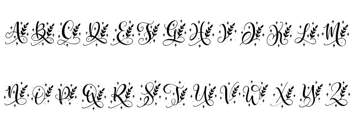 Quinn Monogram Font LOWERCASE