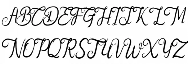 Quinneshademo Italic 字体 大写