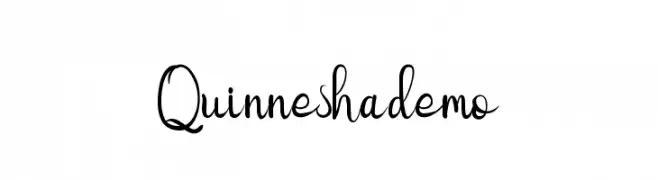 Quinneshademo  Скачать бесплатные шрифты