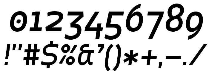 Quinone Oblique Font OTHER CHARS