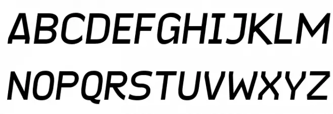Quinone Oblique 字体 大写