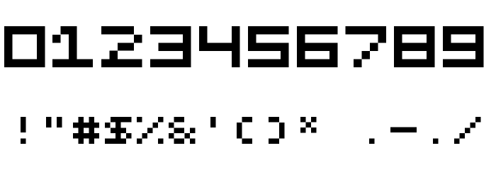 QuinqueFive Font OTHER CHARS