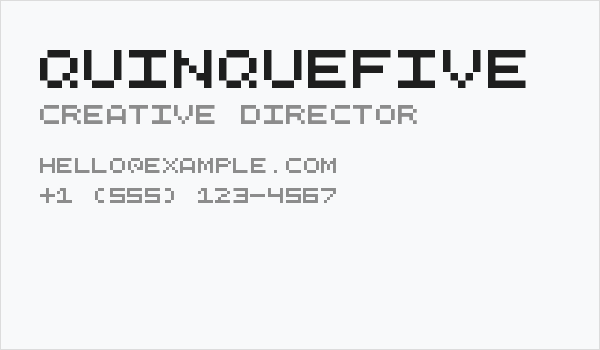 QuinqueFive Business Card