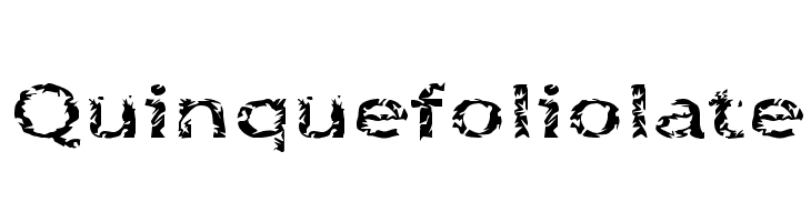 Quinquefoliolate  Descarca Fonturi Gratis