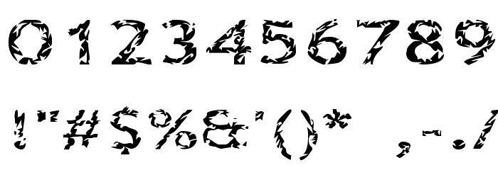 Quinquefoliolate Font OTHER CHARS