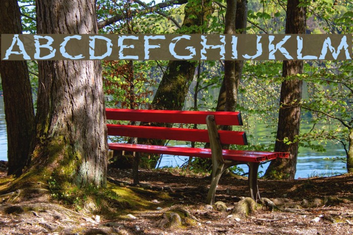 Quinquefoliolate Font examples