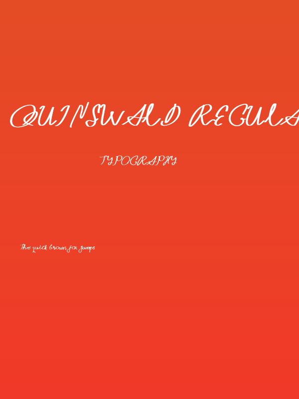 Quinswald Regular Poster