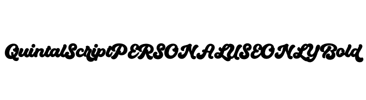 Quintal Script PERSONAL USE ONLY Bold  les polices de caractères gratuit tlcharger