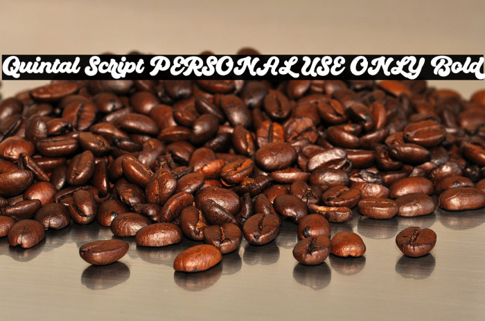 Quintal Script PERSONAL USE ONLY Bold Example 3