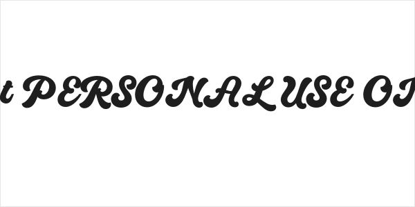Quintal Script PERSONAL USE ONLY Regular Logo