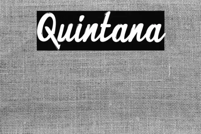 Quintana Font examples