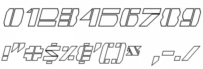Quintanar Hollow Italic Polices AUTRES CHARS