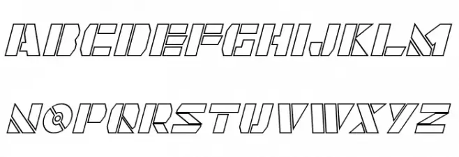 Quintanar Hollow Italic Fonte MAIÚSCULAS
