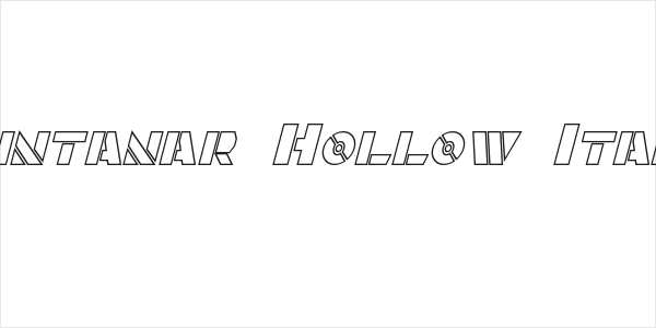 Quintanar Hollow Italic Logo