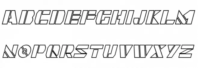 Quintanar Hollow Italic Polices MINUSCULES