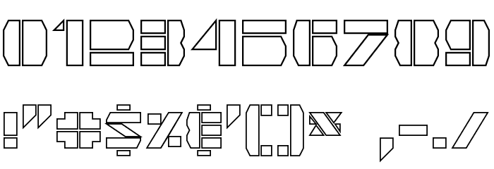 Quintanar Hollow Font OTHER CHARS