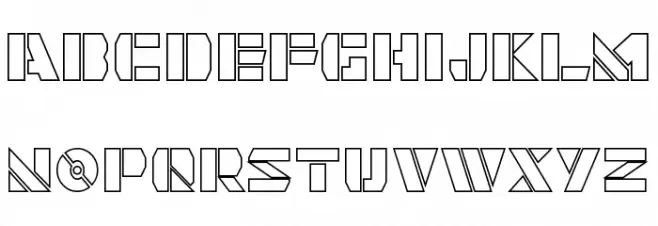 Quintanar Hollow Schriftart Groß