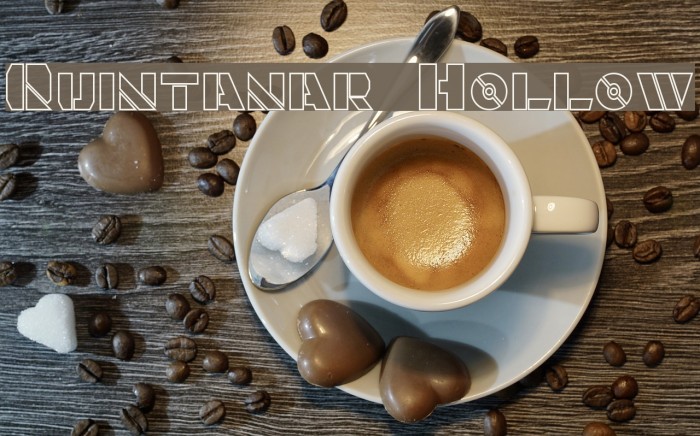 Quintanar Hollow Font examples