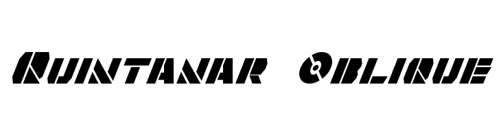 Quintanar Oblique Schriftart