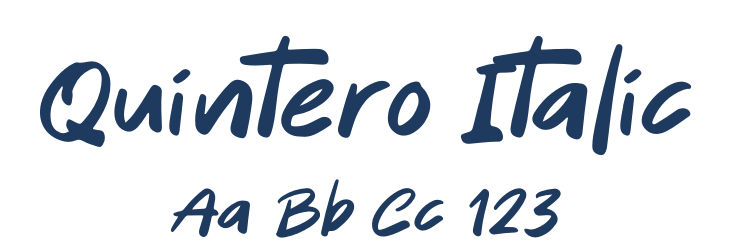 Quintero Italic Font Preview