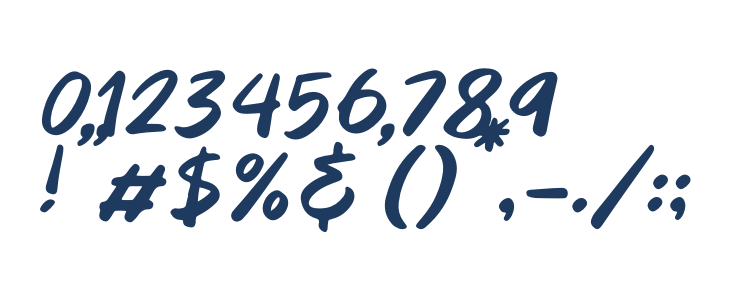 Quintero Italic Other Characters