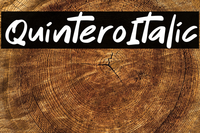 Quintero Italic Example 1