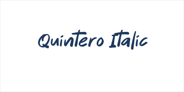 Quintero Italic Logo
