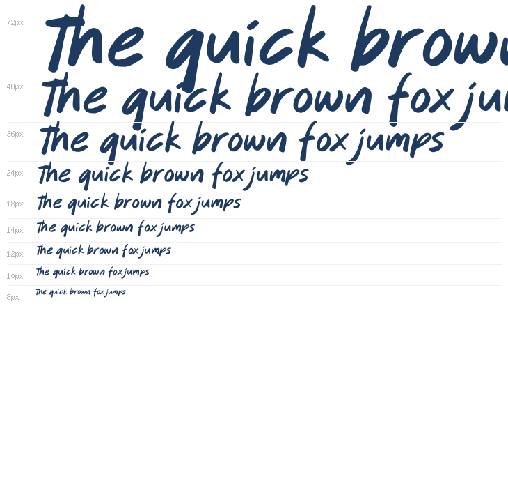 Quintero Italic Waterfall