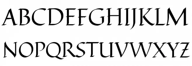 Quintessential Schriftart Groß