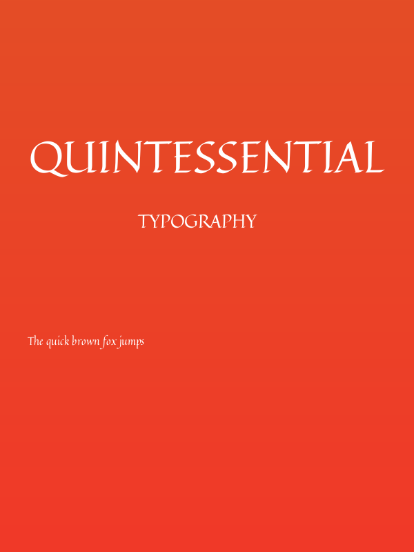 Quintessential Poster