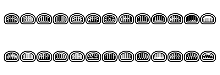 Quinteto Negative Light Regular Font OTHER CHARS