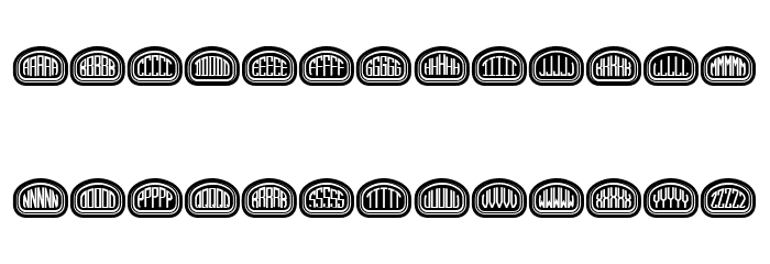 Quinteto Negative Regular Font OTHER CHARS