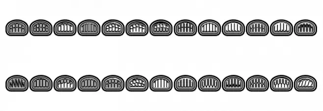 Quinteto Regular Fonte MAIÚSCULAS