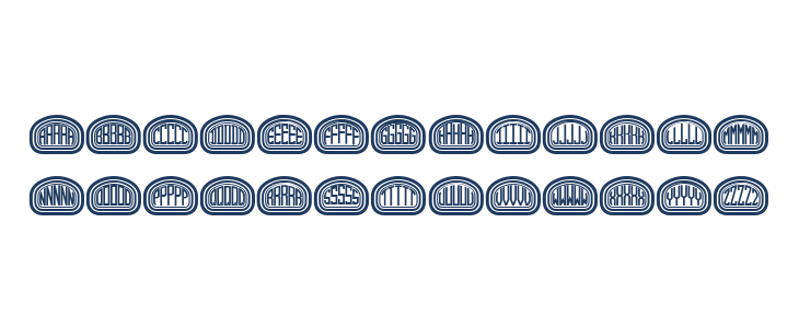 Quinteto Regular Lowercase