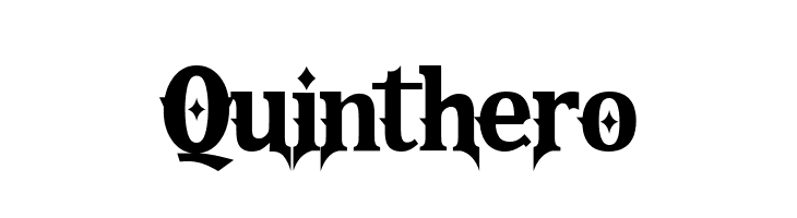Quinthero  フリーフォントのダウンロード