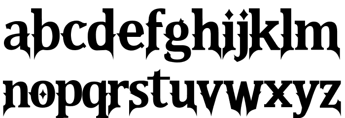 Quinthero Font LOWERCASE