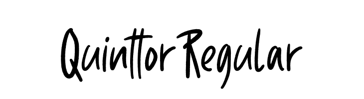 Quinttor Regular  Скачать бесплатные шрифты