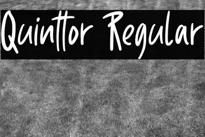 Quinttor Regular Font examples