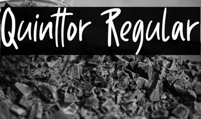 Quinttor Regular Font examples