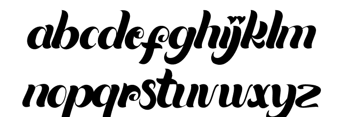 Quintuples Font LOWERCASE
