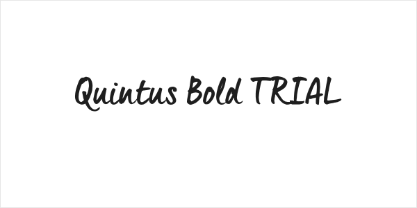 Quintus Bold_TRIAL Logo